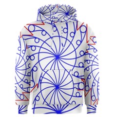 Line  Red Blue Circle Men s Pullover Hoodie by Alisyart