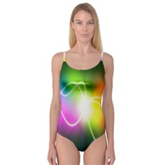 Lines Wavy Ight Color Rainbow Colorful Camisole Leotard  by Alisyart