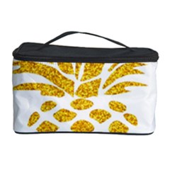 Pineapple Glitter Gold Yellow Fruit Cosmetic Storage Case