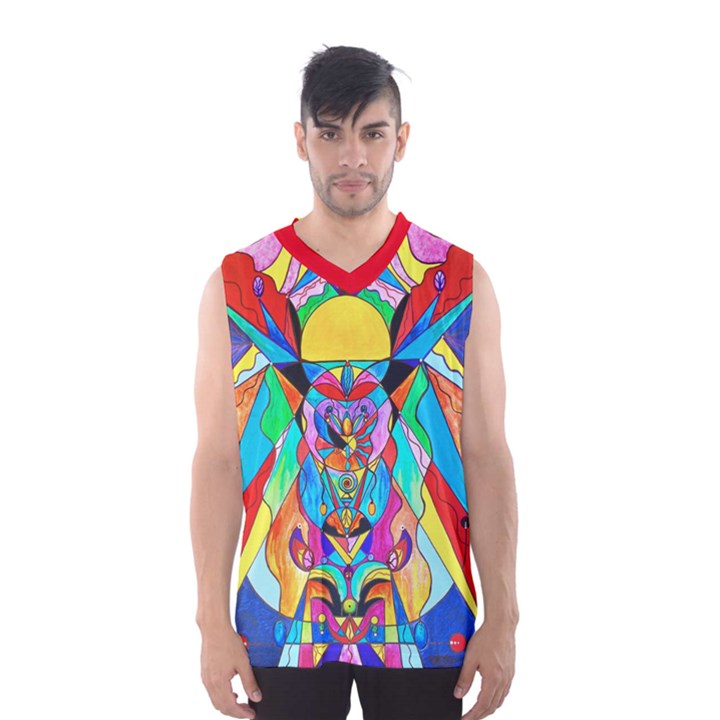 Arcturian Metamorphosis Grid - Men s Basketball Tank Top