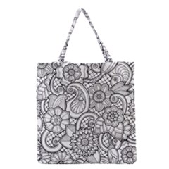 These Flowers Need Colour! Grocery Tote Bag by Simbadda