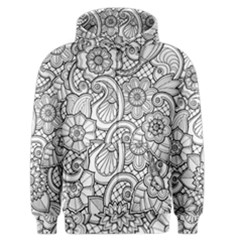 These Flowers Need Colour! Men s Zipper Hoodie by Simbadda