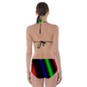 Multi Color Neon Background Cut-Out One Piece Swimsuit View2