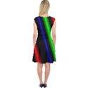 Multi Color Neon Background Capsleeve Midi Dress View2