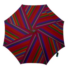 Color Stripes Pattern Hook Handle Umbrellas (large) by Simbadda