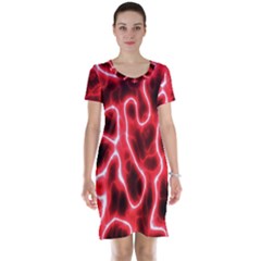 Pattern Background Abstract Short Sleeve Nightdress by Simbadda