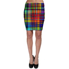 Abstract Color Background Form Bodycon Skirt by Simbadda