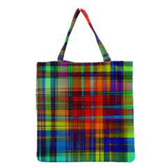 Abstract Color Background Form Grocery Tote Bag by Simbadda