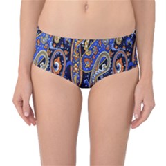 Pattern Color Design Texture Mid-Waist Bikini Bottoms