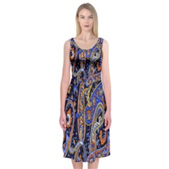 Pattern Color Design Texture Midi Sleeveless Dress
