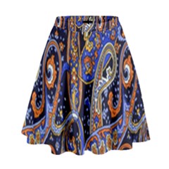 Pattern Color Design Texture High Waist Skirt by Simbadda