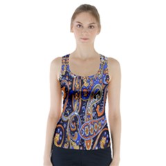 Pattern Color Design Texture Racer Back Sports Top