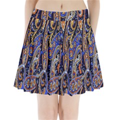 Pattern Color Design Texture Pleated Mini Skirt by Simbadda