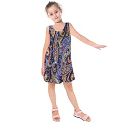 Pattern Color Design Texture Kids  Sleeveless Dress