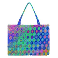 Background Texture Pattern Colorful Medium Tote Bag by Simbadda