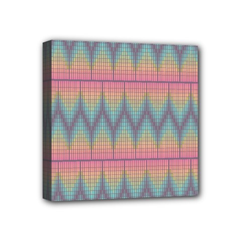 Pattern Background Texture Colorful Mini Canvas 4  X 4  by Simbadda