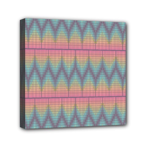 Pattern Background Texture Colorful Mini Canvas 6  X 6  by Simbadda