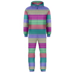 Backgrounds Pattern Lines Wall Hooded Jumpsuit (men)  by Simbadda