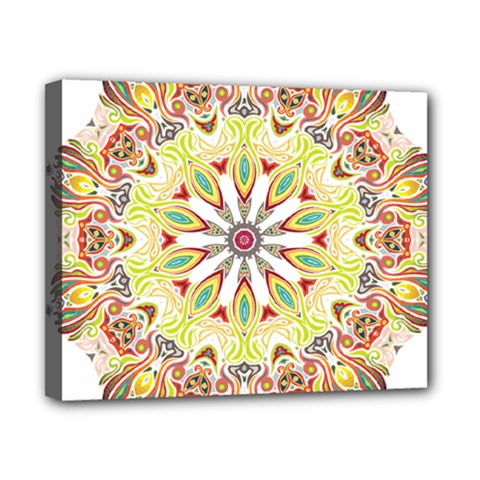 Intricate Flower Star Canvas 10  X 8 