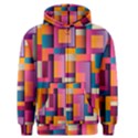 Abstract Background Geometry Blocks Men s Zipper Hoodie View1