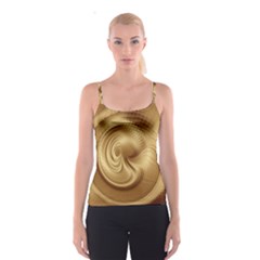 Gold Background Texture Pattern Spaghetti Strap Top