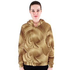 Gold Background Texture Pattern Women s Zipper Hoodie by Simbadda