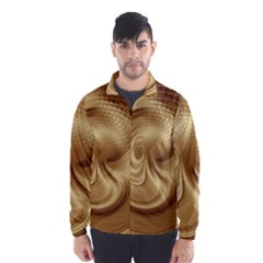 Gold Background Texture Pattern Wind Breaker (men) by Simbadda