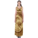 Gold Background Texture Pattern Empire Waist Maxi Dress View1