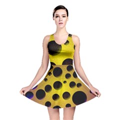 Background Design Random Balls Reversible Skater Dress