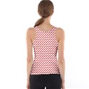 Pattern Red White Background Tank Top View2