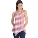 Pattern Red White Background Sleeveless Tunic View1