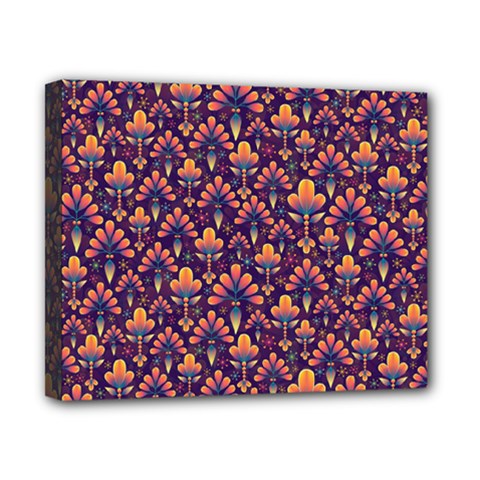 Abstract Background Floral Pattern Canvas 10  X 8  by Simbadda