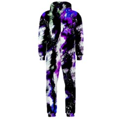 Canvas Acrylic Digital Design Hooded Jumpsuit (men)  by Simbadda