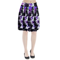 Canvas Acrylic Digital Design Pleated Skirt by Simbadda