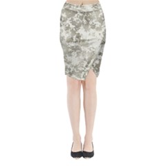 Wall Rock Pattern Structure Dirty Midi Wrap Pencil Skirt by Simbadda