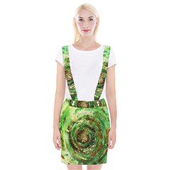 Canvas Acrylic Design Color Suspender Skirt