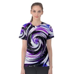 Canvas Acrylic Digital Design Women s Cotton Tee