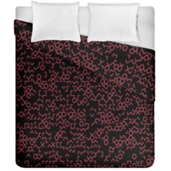 Random Pink Black Red Duvet Cover Double Side (california King Size) by Alisyart