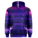 Space Planet Pink Blue Purple Men s Pullover Hoodie View1