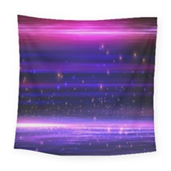 Space Planet Pink Blue Purple Square Tapestry (large) by Alisyart