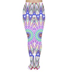 Prismatic Line Star Flower Rainbow Women s Tights