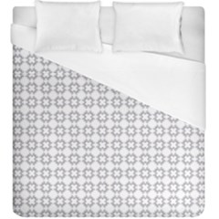 Violence Head On King Purple White Flower Duvet Cover (king Size) by Alisyart