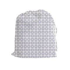 Violence Head On King Purple White Flower Drawstring Pouches (extra Large)