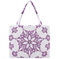 Frame Flower Star Purple Mini Tote Bag by Alisyart