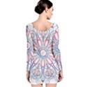 Frame Star Rainbow Love Heart Gold Purple Blue Long Sleeve Bodycon Dress View2