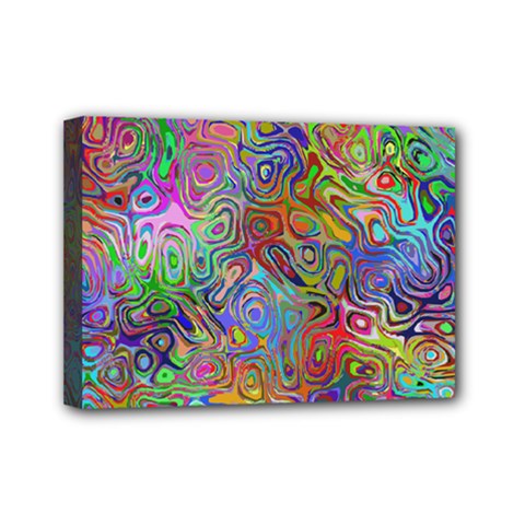 Glass Rainbow Color Mini Canvas 7  X 5  by Alisyart