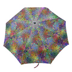 Glass Rainbow Color Folding Umbrellas