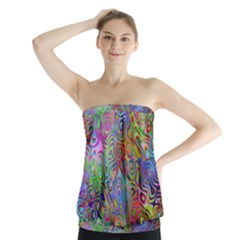 Glass Rainbow Color Strapless Top by Alisyart