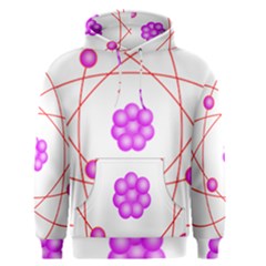 Atom Physical Chemistry Line Red Purple Space Men s Pullover Hoodie by Alisyart
