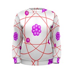 Atom Physical Chemistry Line Red Purple Space Women s Sweatshirt by Alisyart